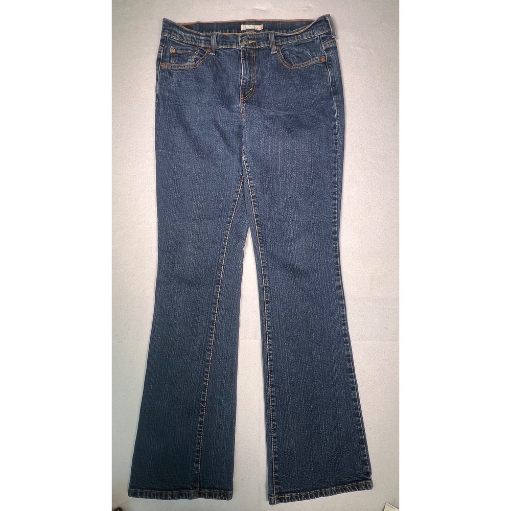 Levi's 515 Bootcut Jeans Womens 10 L Dark Wash Blue Excellent